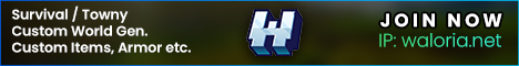 WaloriaSMP - CUSTOM Towny/SMP [1.19.3]