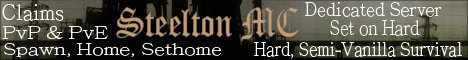 SteeltonMC Hard Semi-Vanilla Survival Server